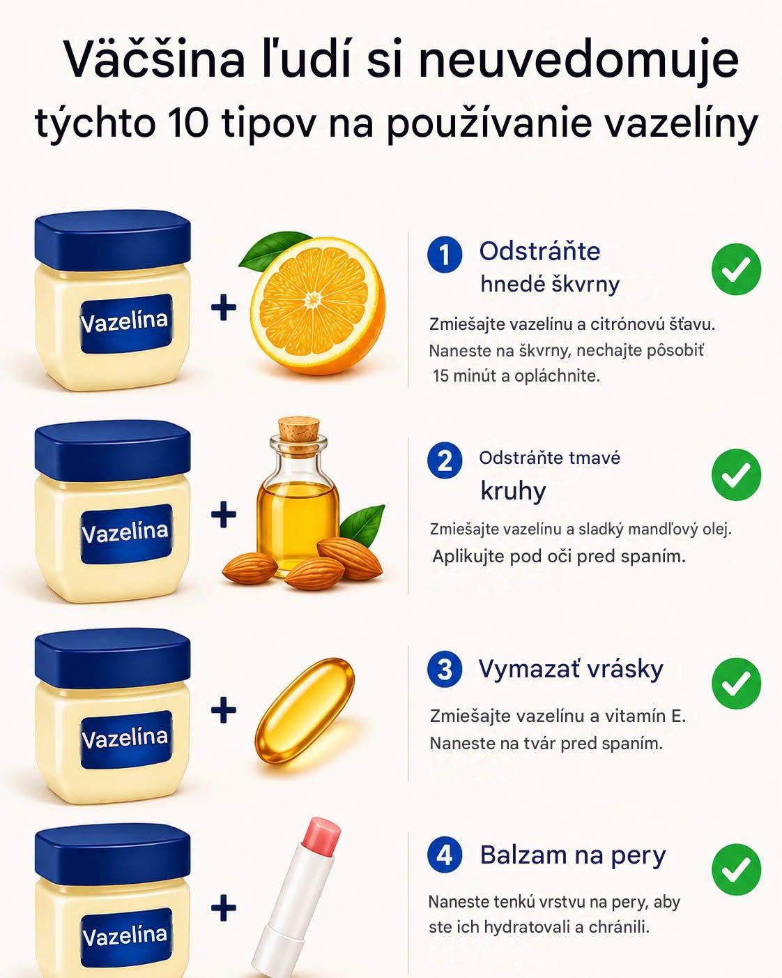 50 spôsobov, ako využiť vazelínu pre krásu a domácnosť