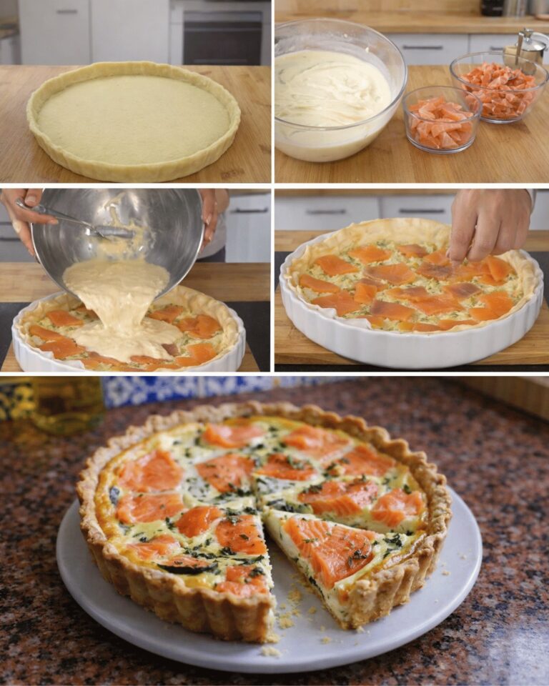 Quiche s lososom a smotanovým syrom – Jednoduché a ekonomické jedlo