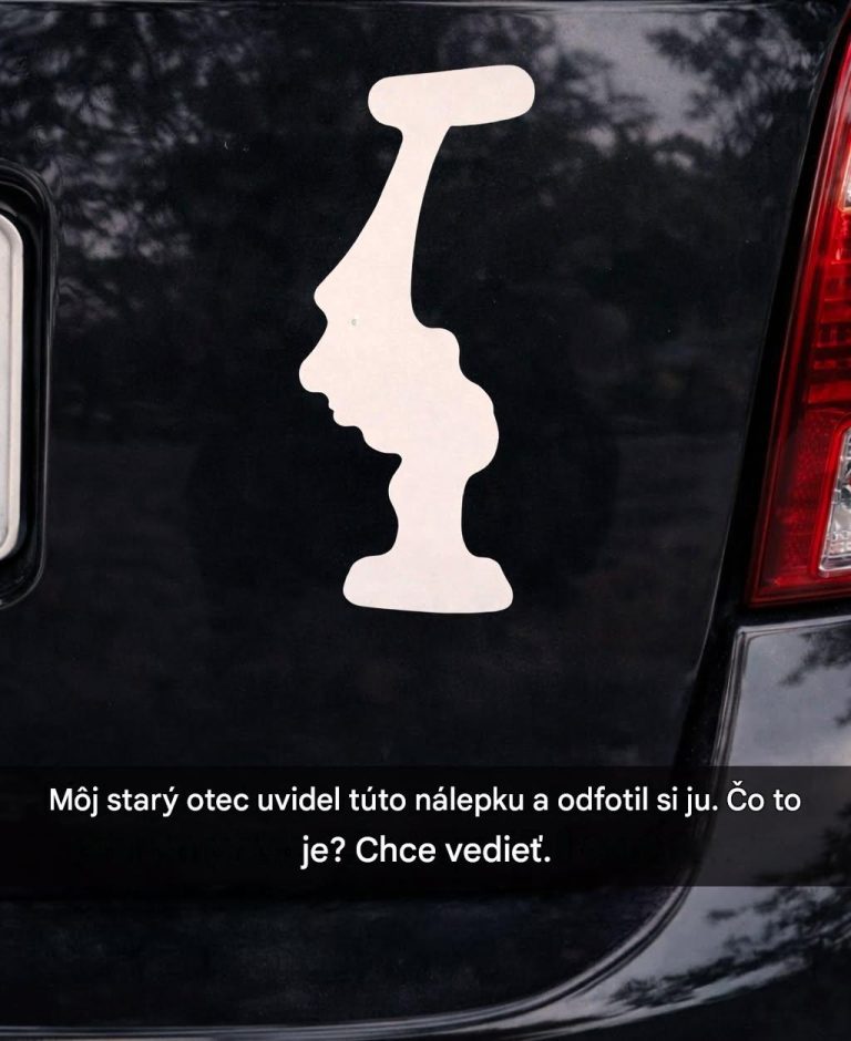 Prečo si vodiči vylepujú túto nálepku hore nohami na autách?