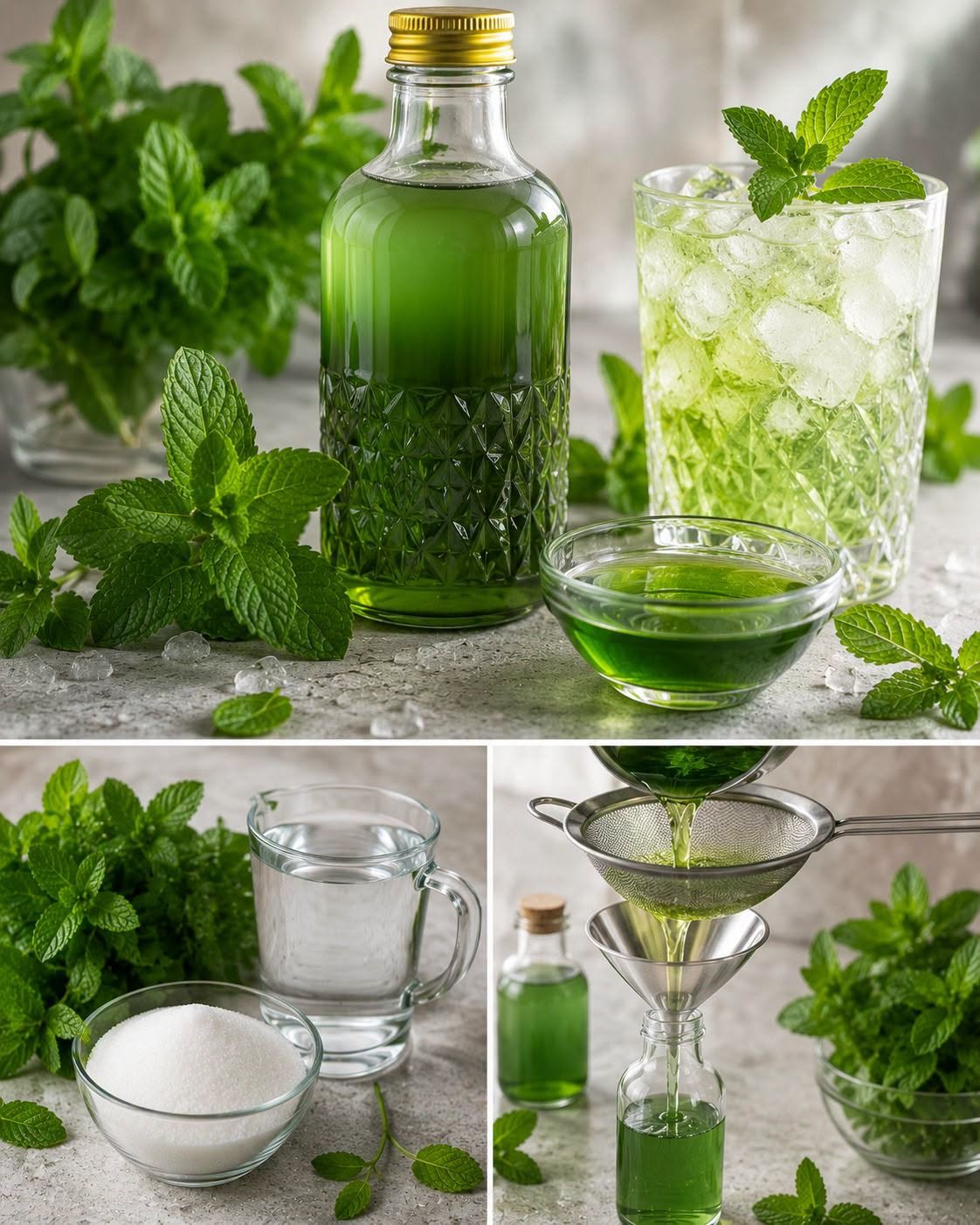 Domáci mätový sirup: Osviežujúca pochúťka