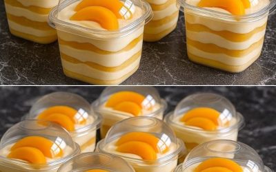 Broskyňová charlotte bez pečenia – jednoduchý a chutný recept