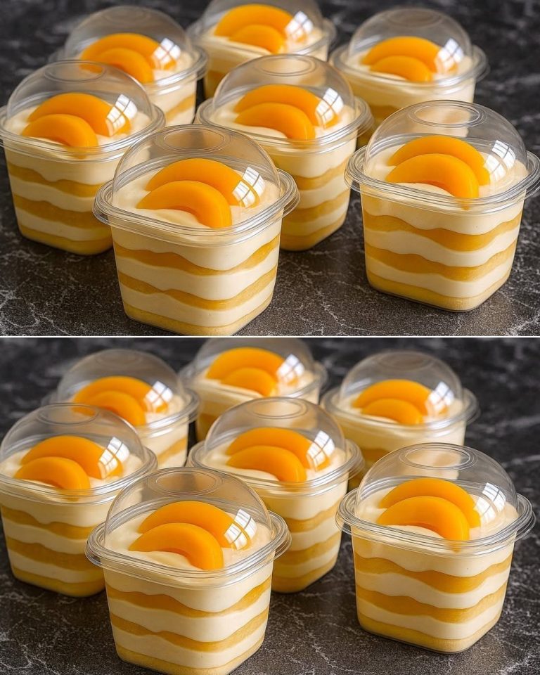 Broskyňová charlotte bez pečenia – jednoduchý a chutný recept