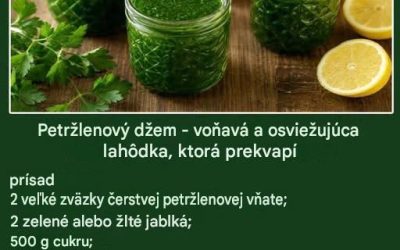 Prekvapivá zelená sladkosť: petržlenová vňať, premenená na aromatickú a sviežu potešenie…