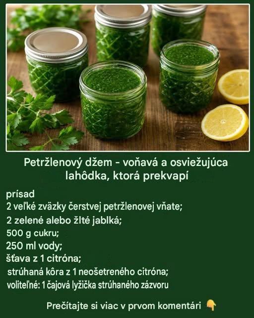 Prekvapivá zelená sladkosť: petržlenová vňať, premenená na aromatickú a sviežu potešenie…
